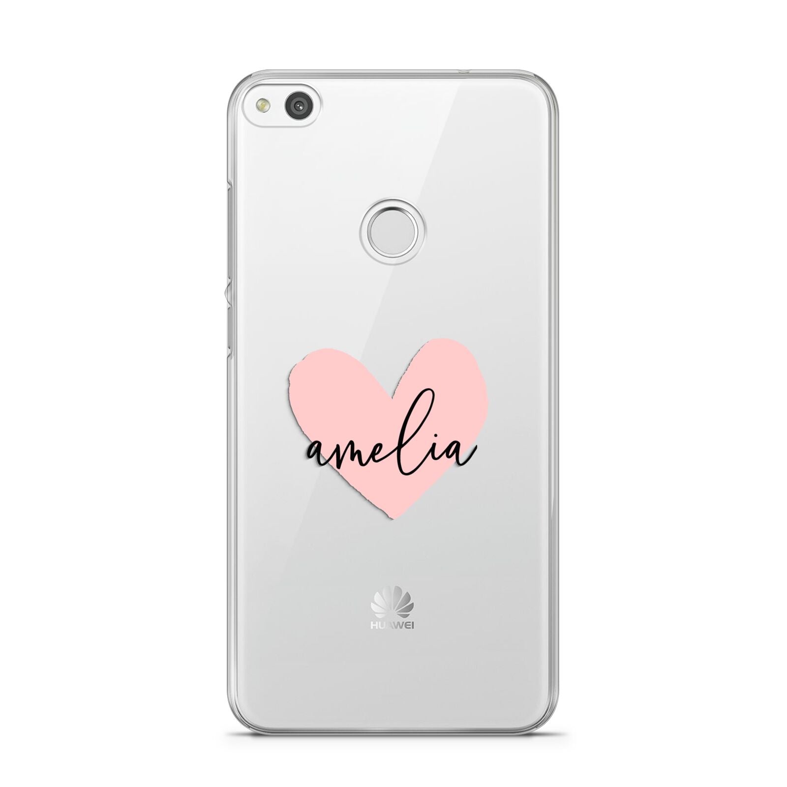 Pink Heart Sketch with Name Huawei P8 Lite Case