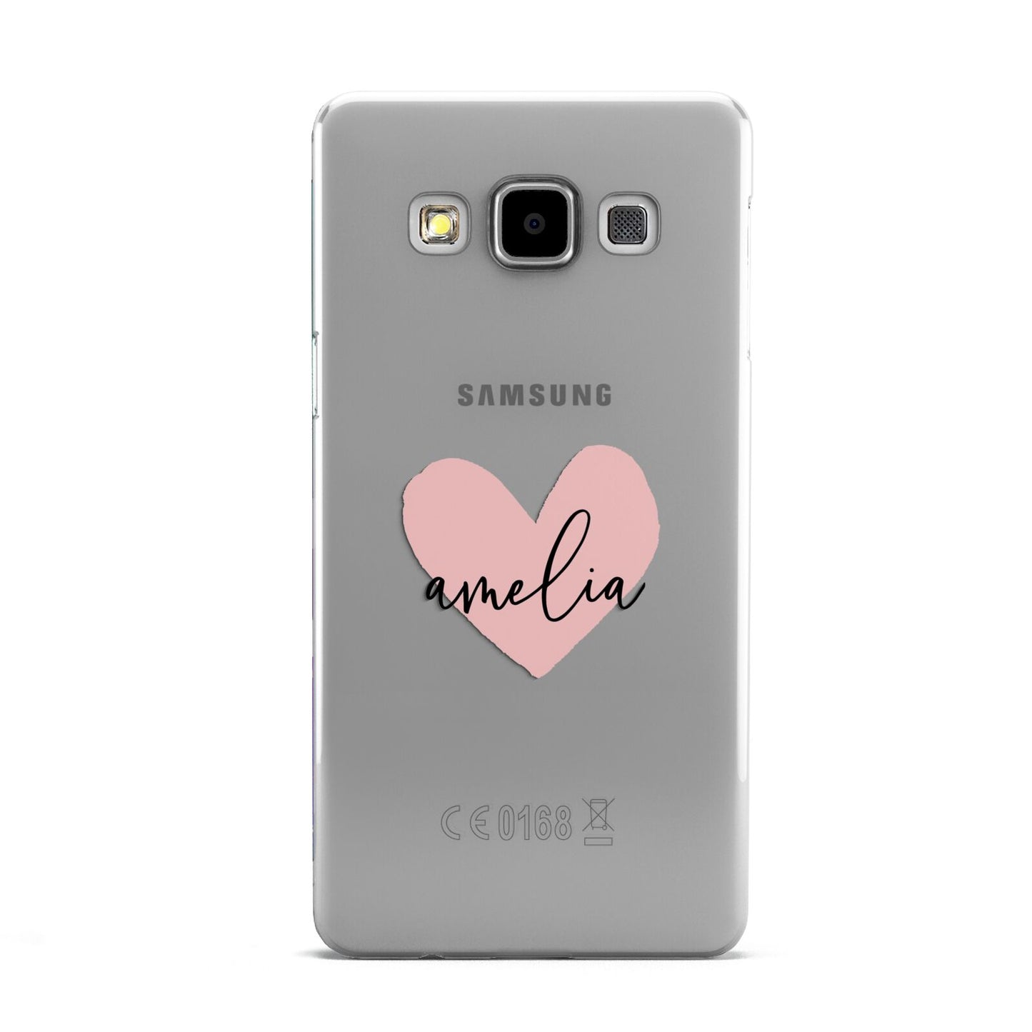 Pink Heart Sketch with Name Samsung Galaxy A5 Case