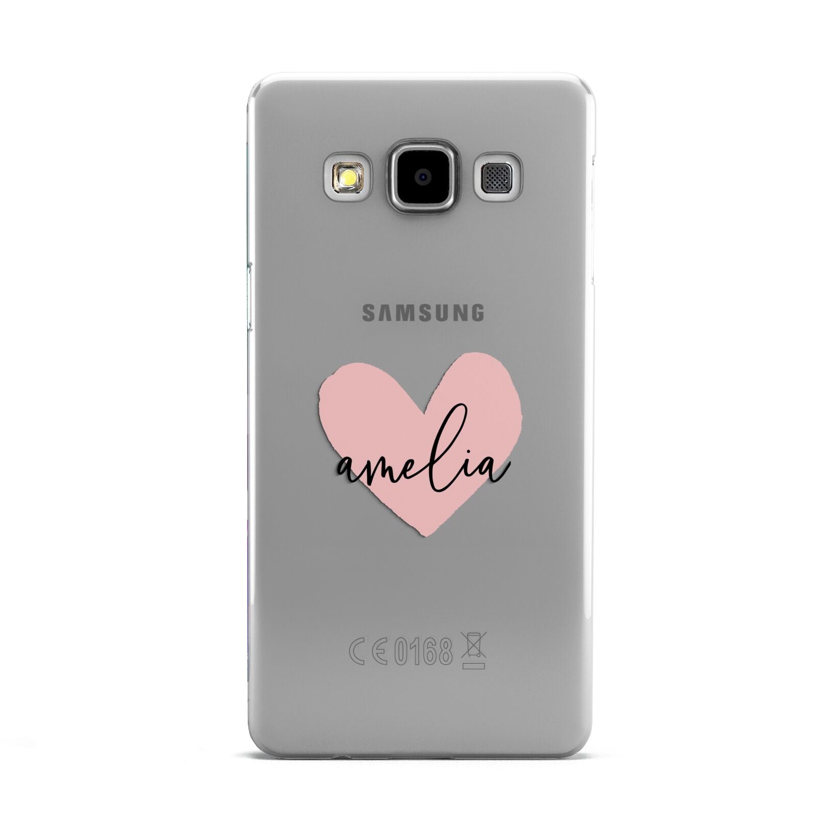 Pink Heart Sketch with Name Samsung Galaxy A5 Case