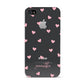 Pink Hearts with Custom Name Apple iPhone 4s Case