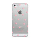 Pink Hearts with Custom Name Apple iPhone 5 Case