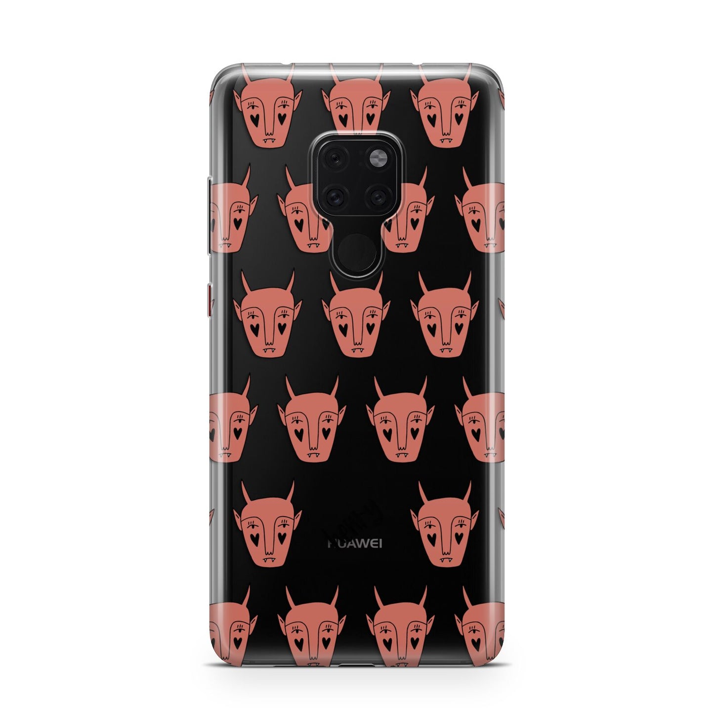 Pink Horned Halloween Personalised Huawei Mate 20 Phone Case