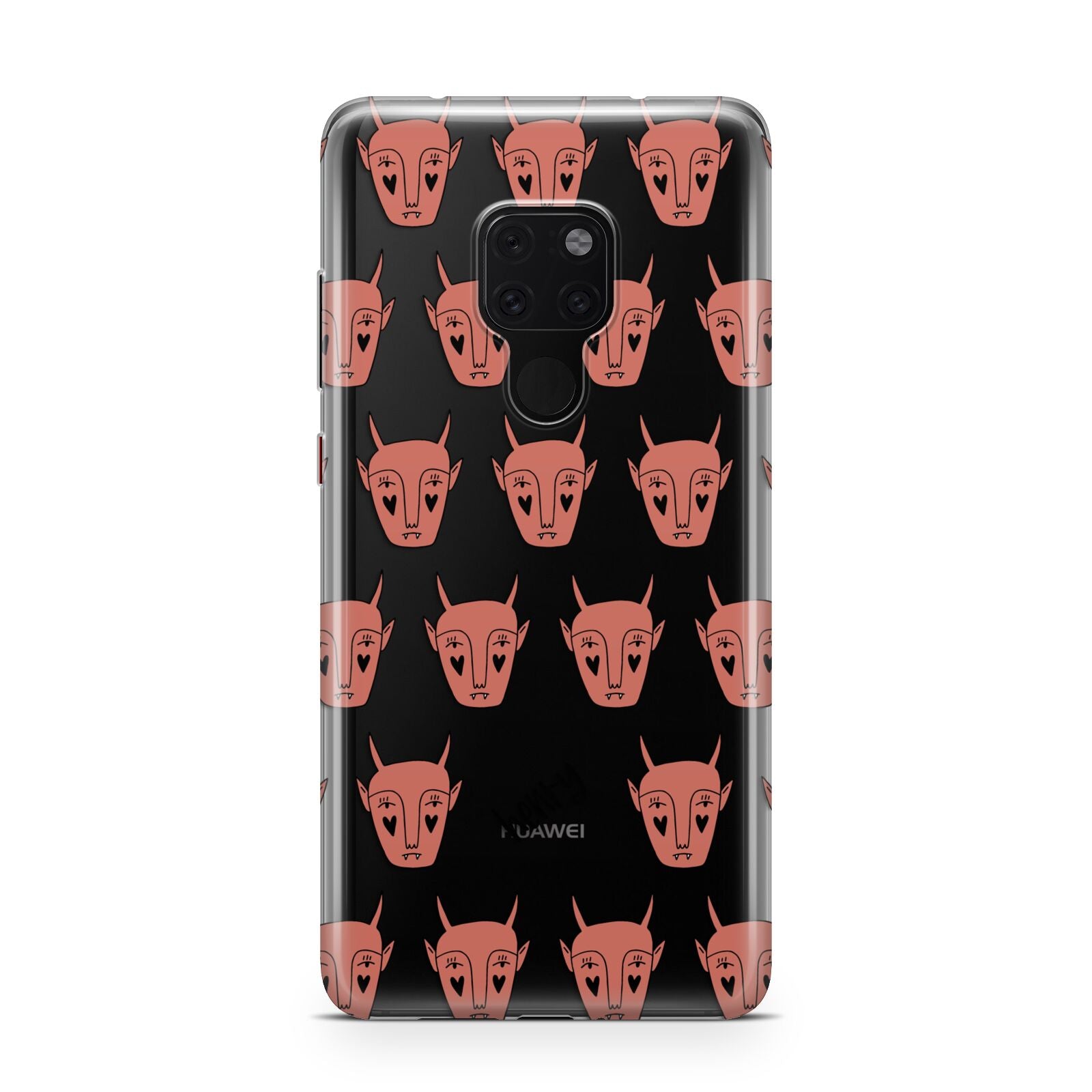 Pink Horned Halloween Personalised Huawei Mate 20 Phone Case