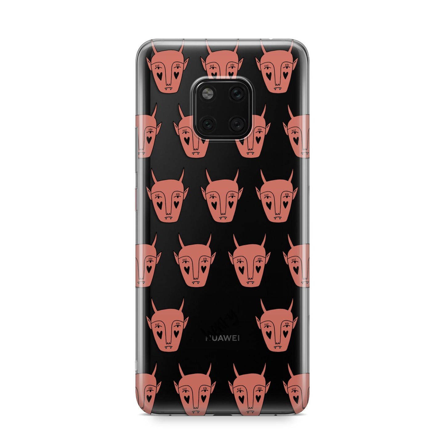 Pink Horned Halloween Personalised Huawei Mate 20 Pro Phone Case