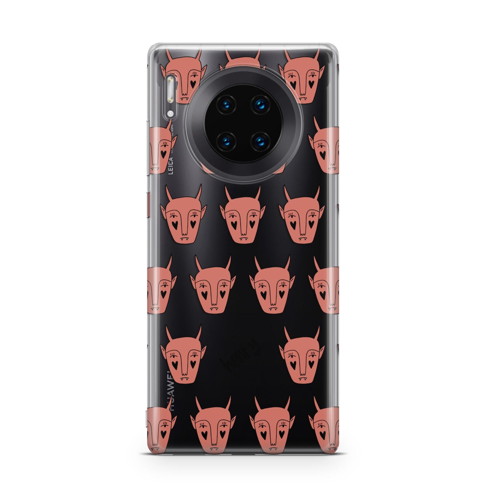 Pink Horned Halloween Personalised Huawei Mate 30 Pro Phone Case