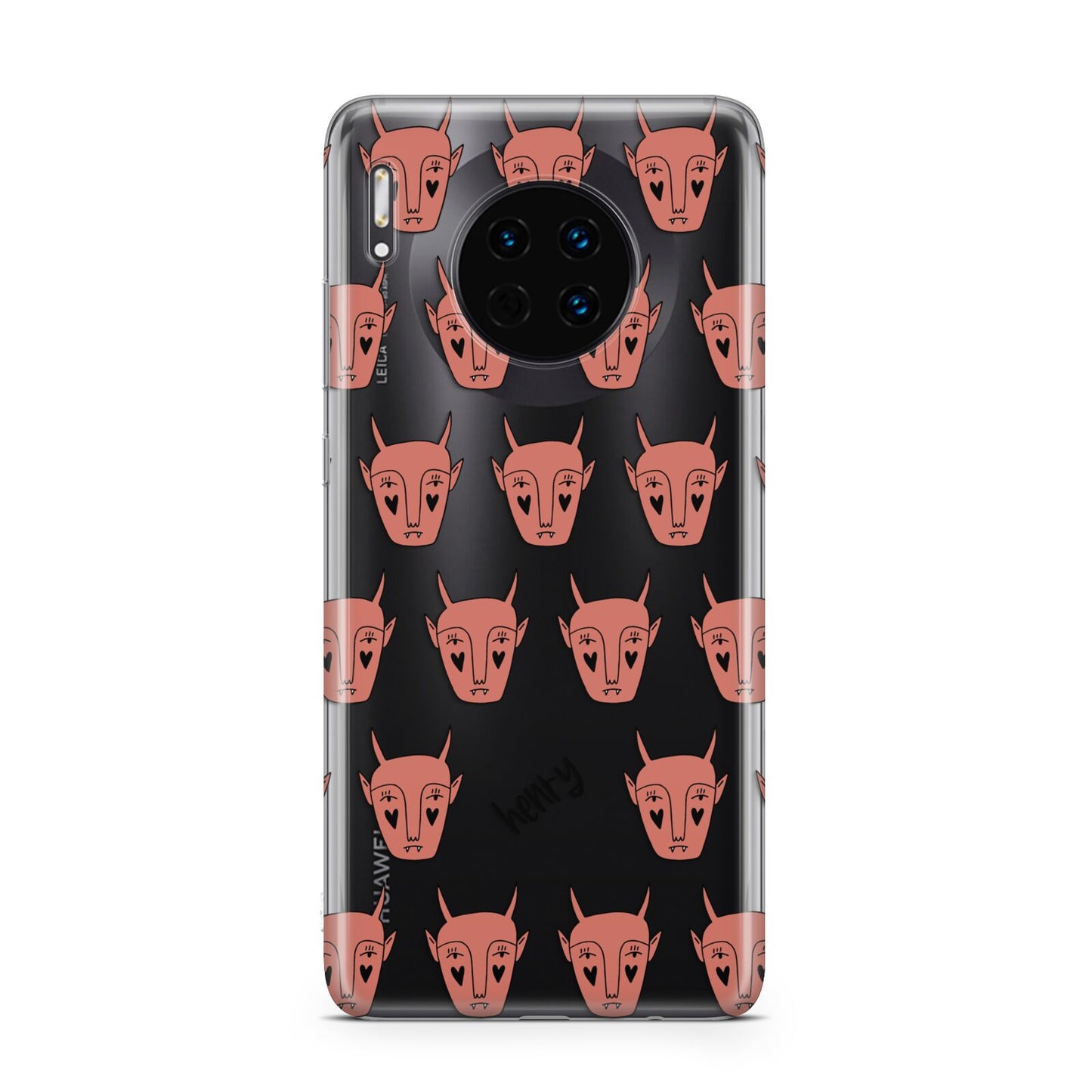 Pink Horned Halloween Personalised Huawei Mate 30