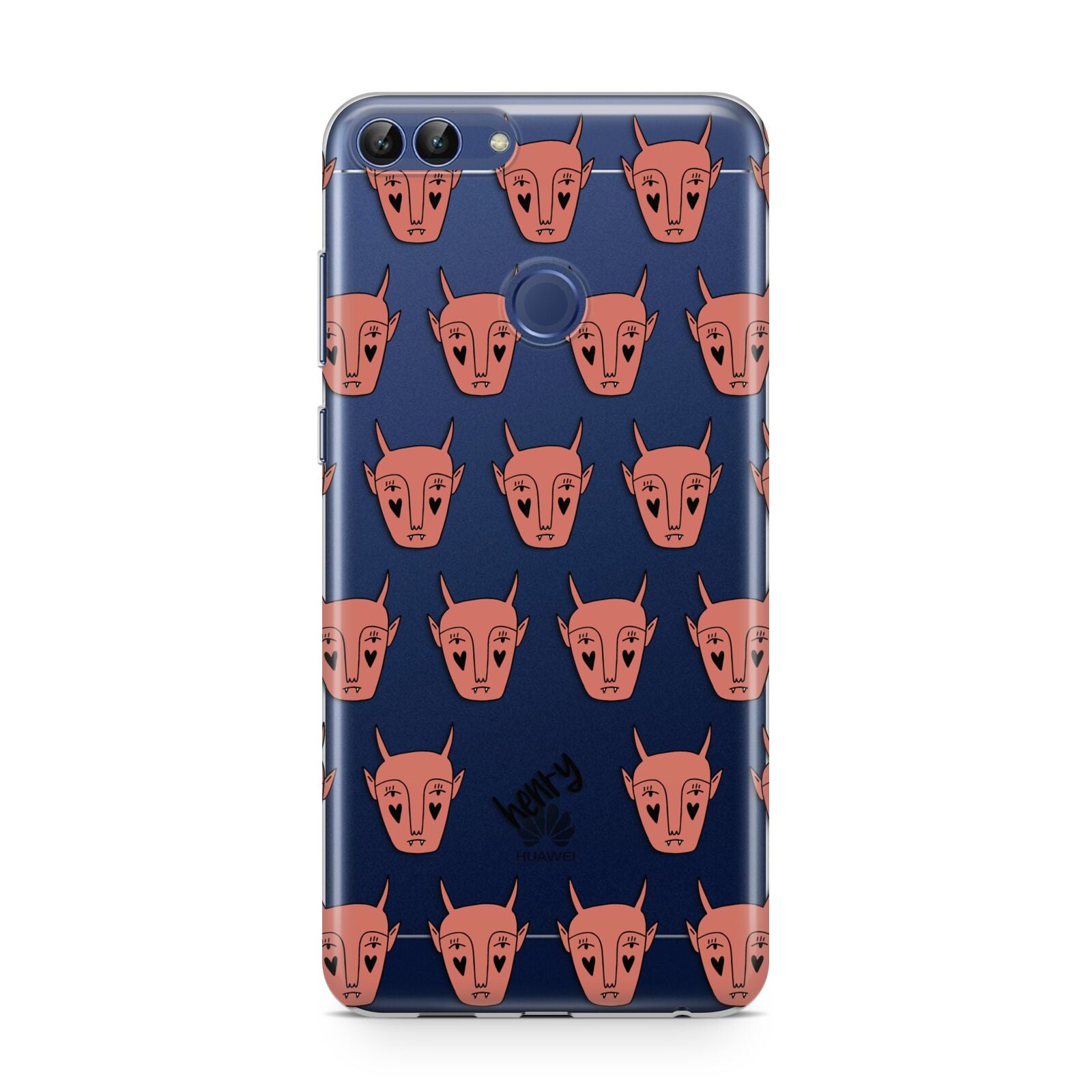 Pink Horned Halloween Personalised Huawei P Smart Case