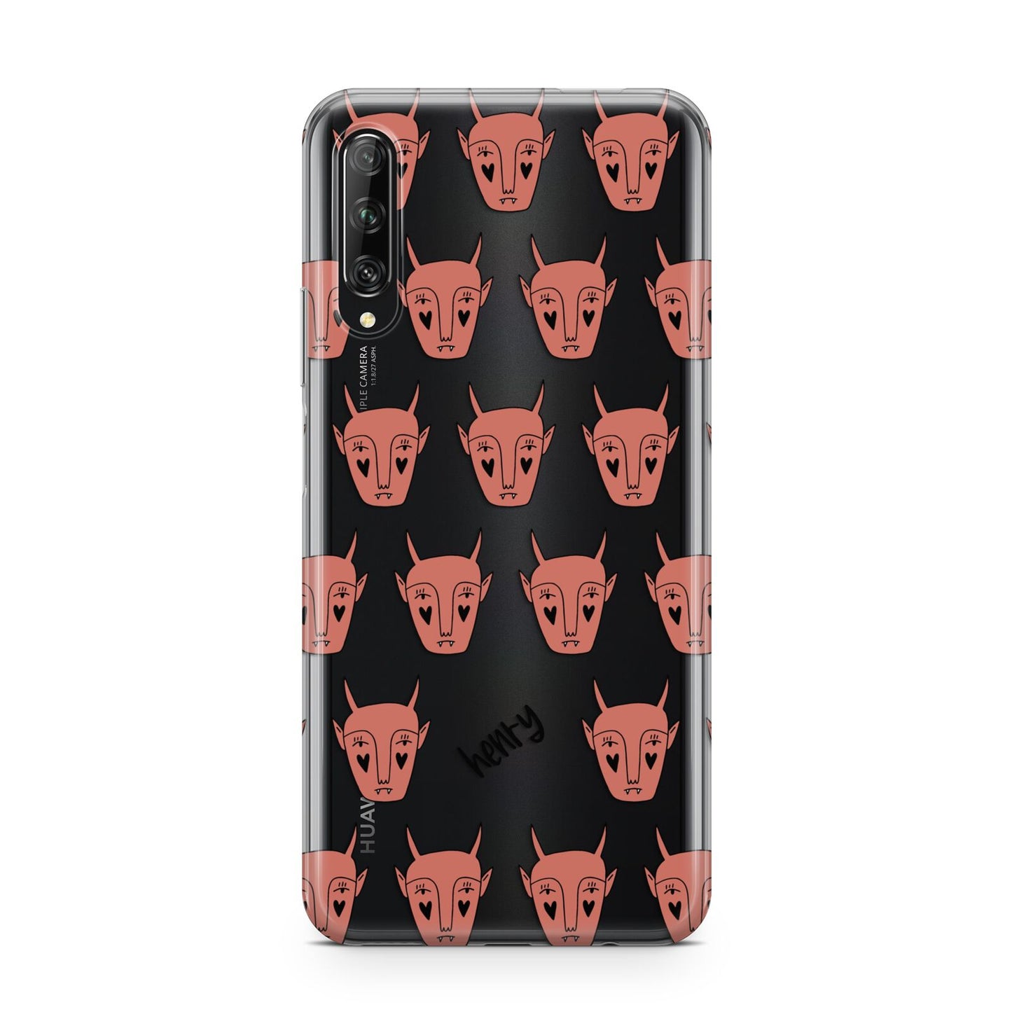 Pink Horned Halloween Personalised Huawei P Smart Pro 2019