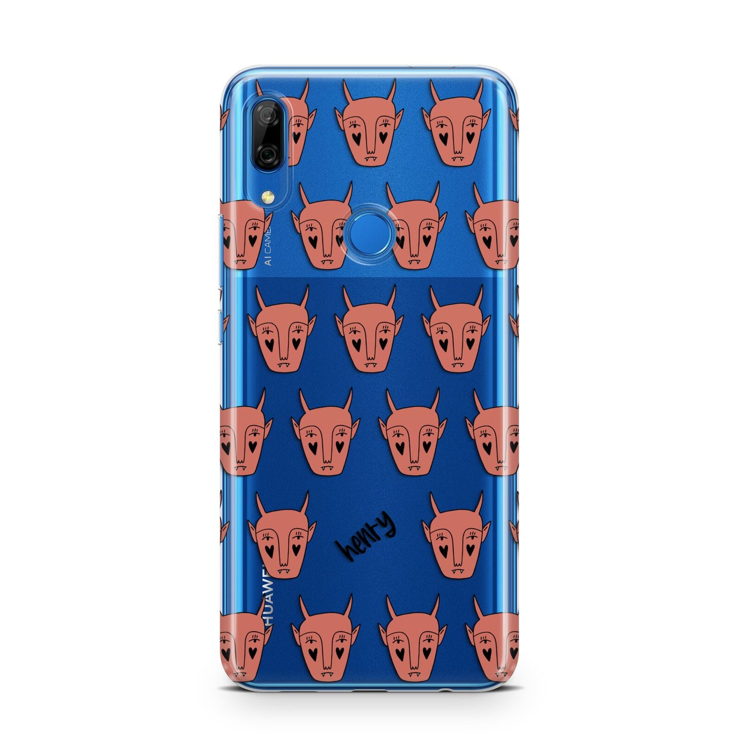 Pink Horned Halloween Personalised Huawei P Smart Z