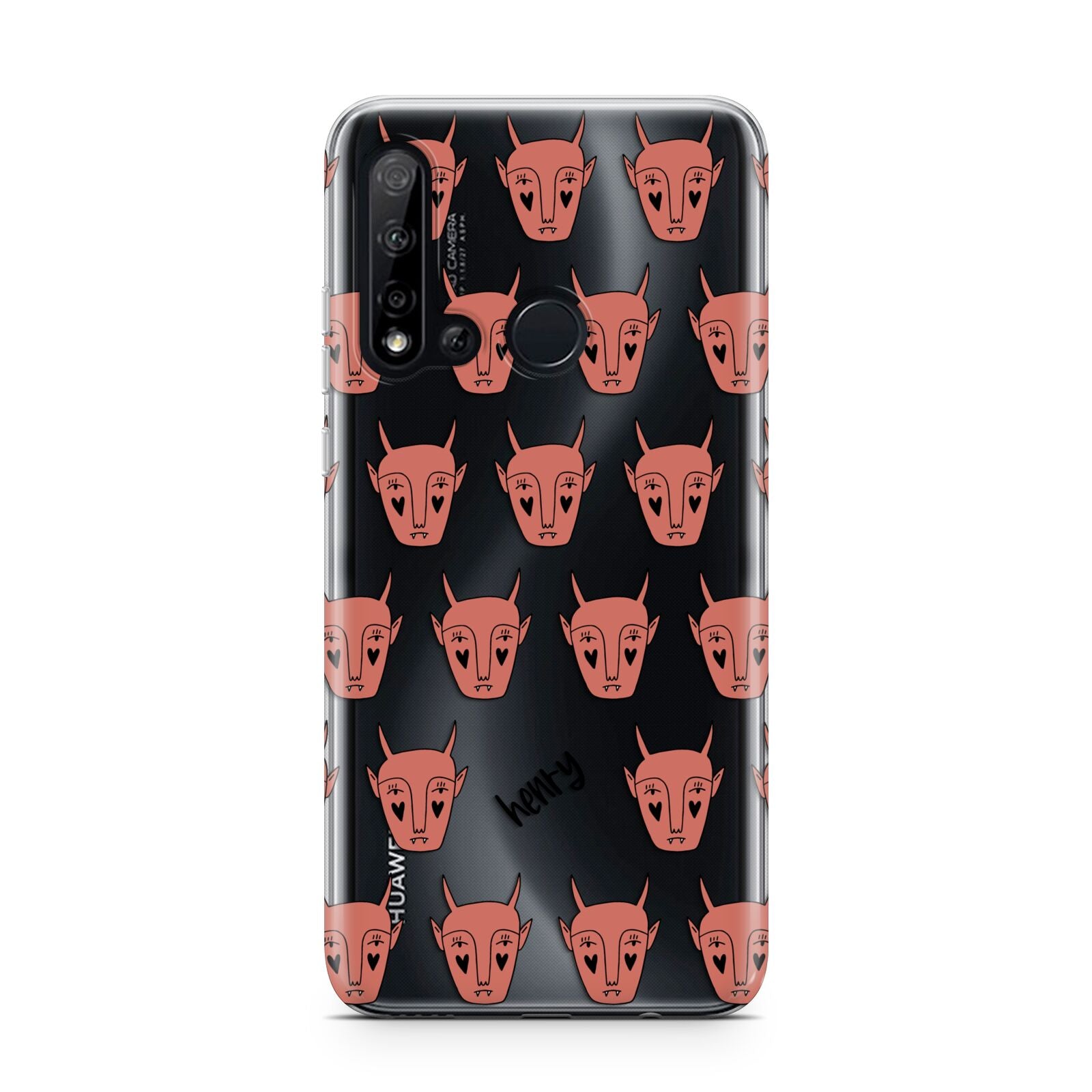 Pink Horned Halloween Personalised Huawei P20 Lite 5G Phone Case