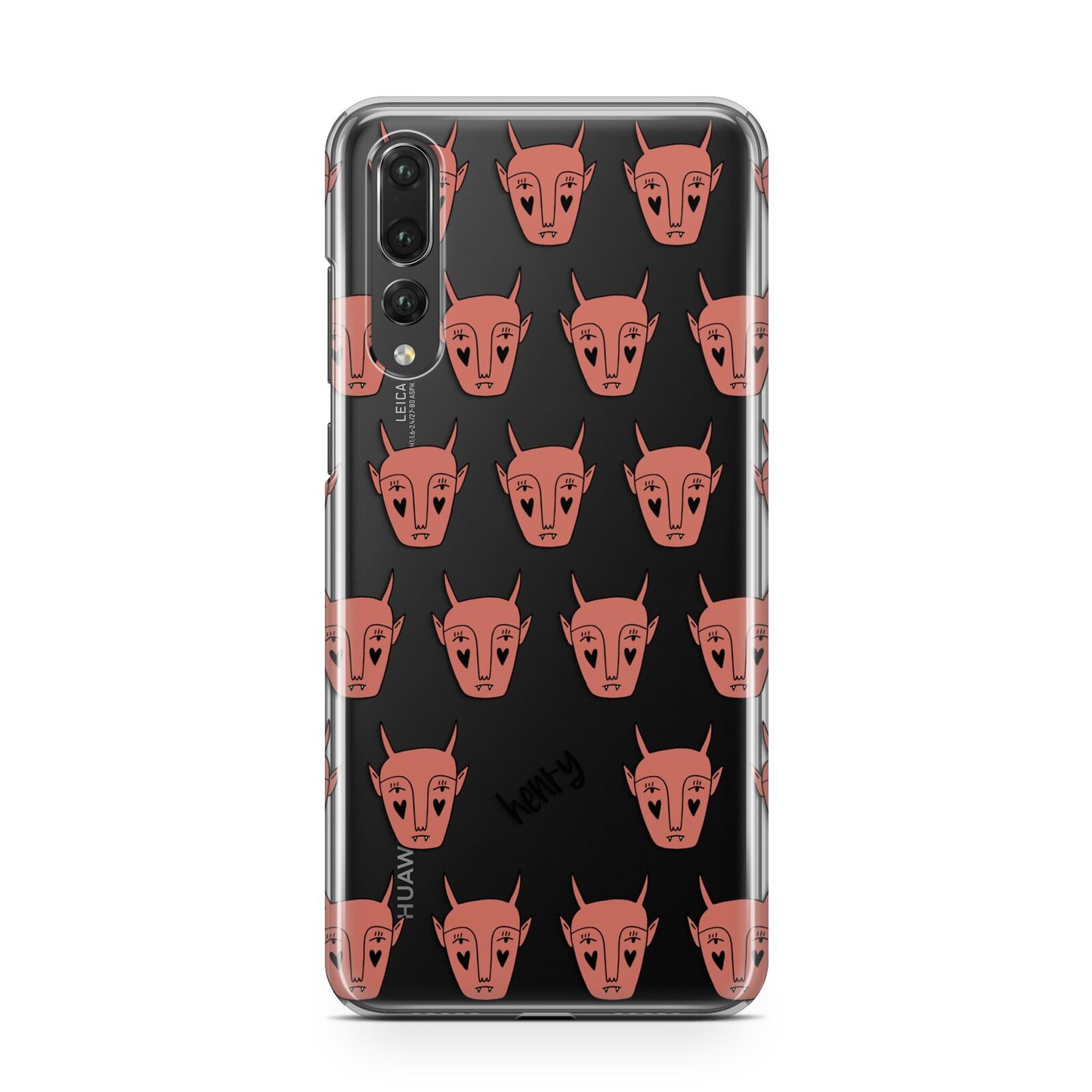 Pink Horned Halloween Personalised Huawei P20 Pro Phone Case