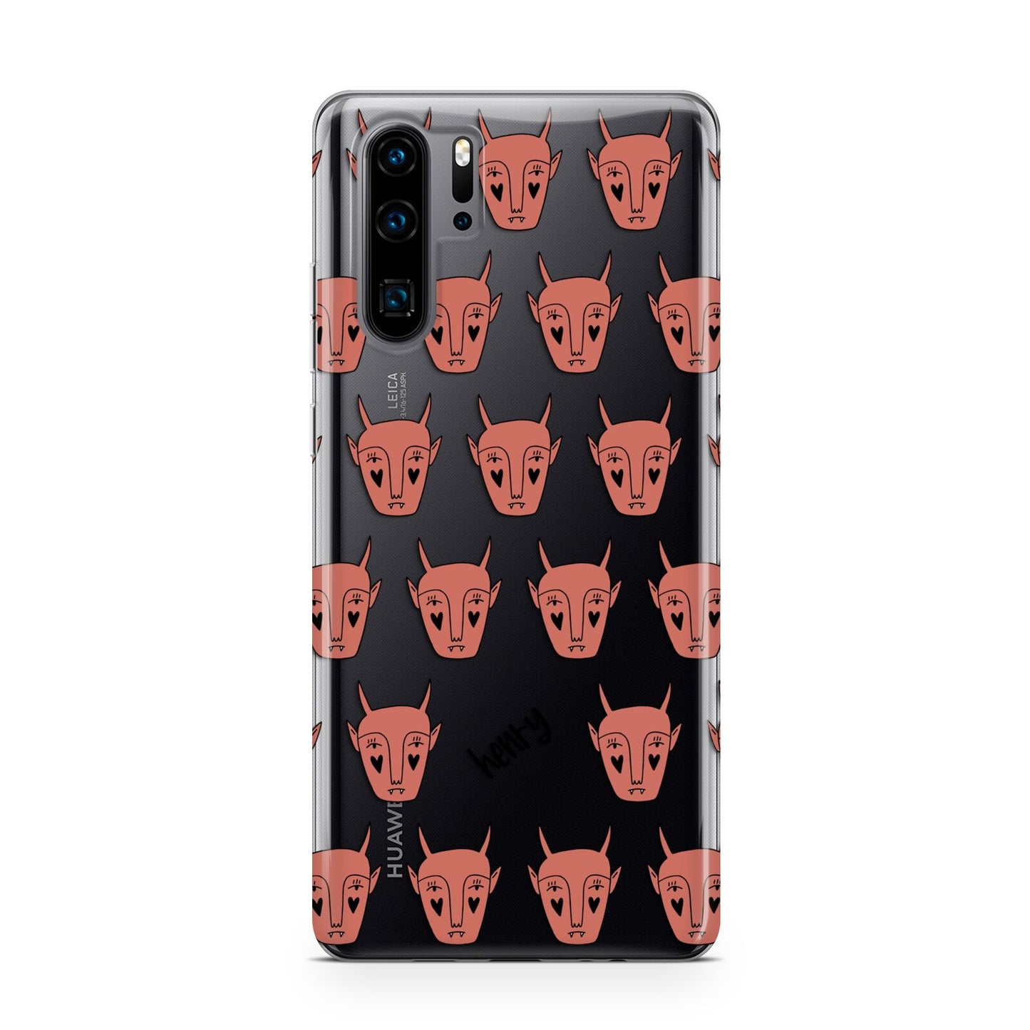 Pink Horned Halloween Personalised Huawei P30 Pro Phone Case