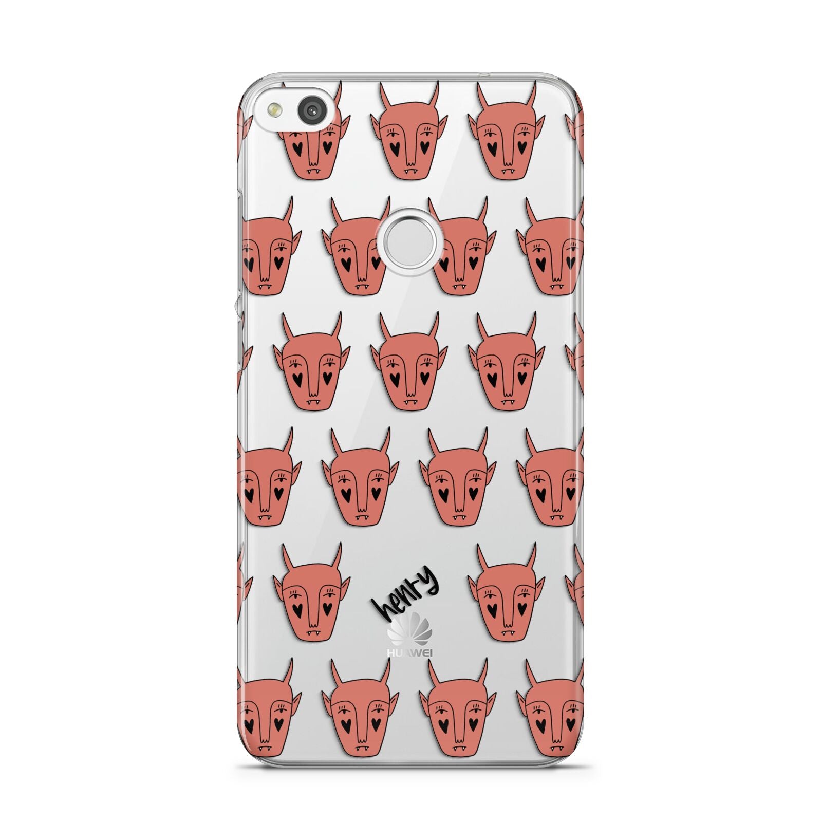 Pink Horned Halloween Personalised Huawei P8 Lite Case