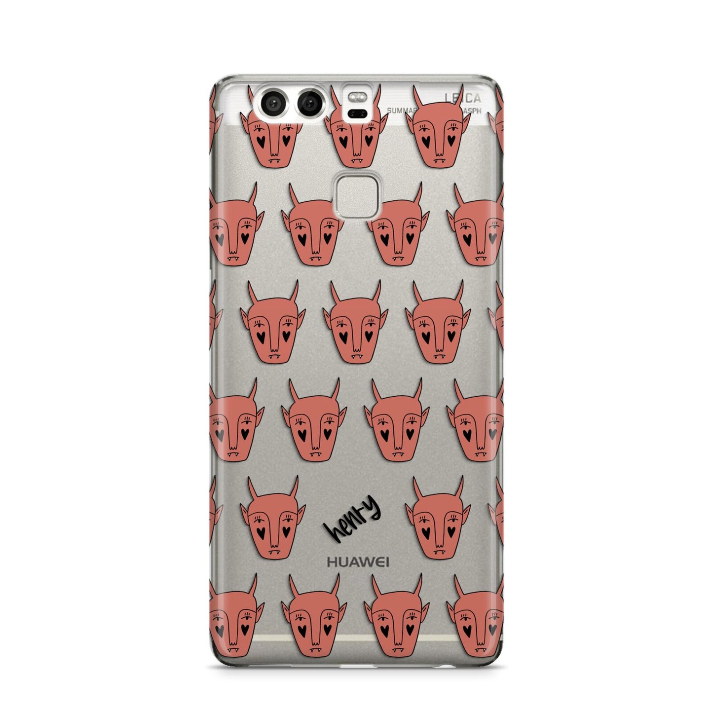 Pink Horned Halloween Personalised Huawei P9 Case