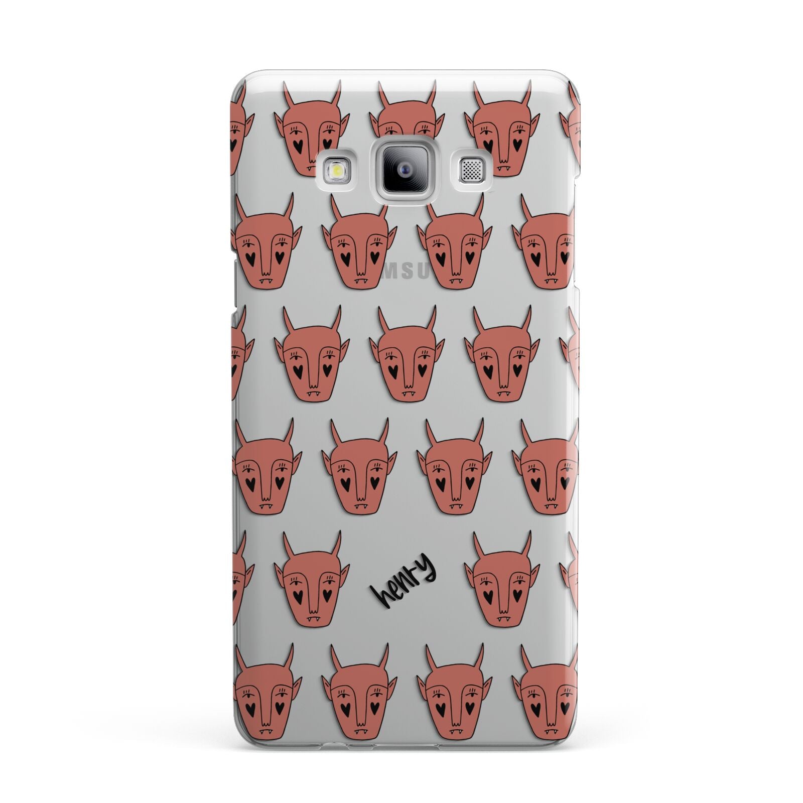 Pink Horned Halloween Personalised Samsung Galaxy A7 2015 Case