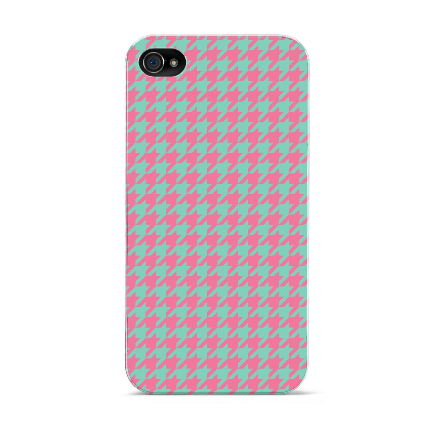 Pink Houndstooth Apple iPhone 4s Case