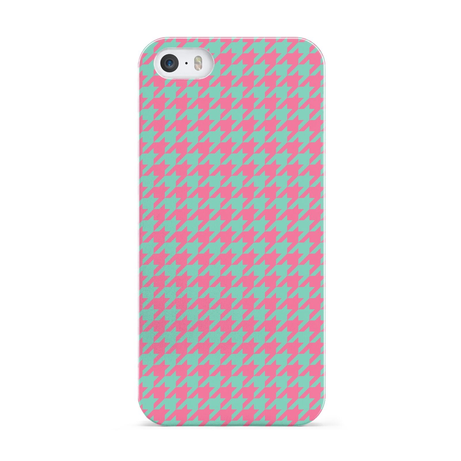 Pink Houndstooth Apple iPhone 5 Case