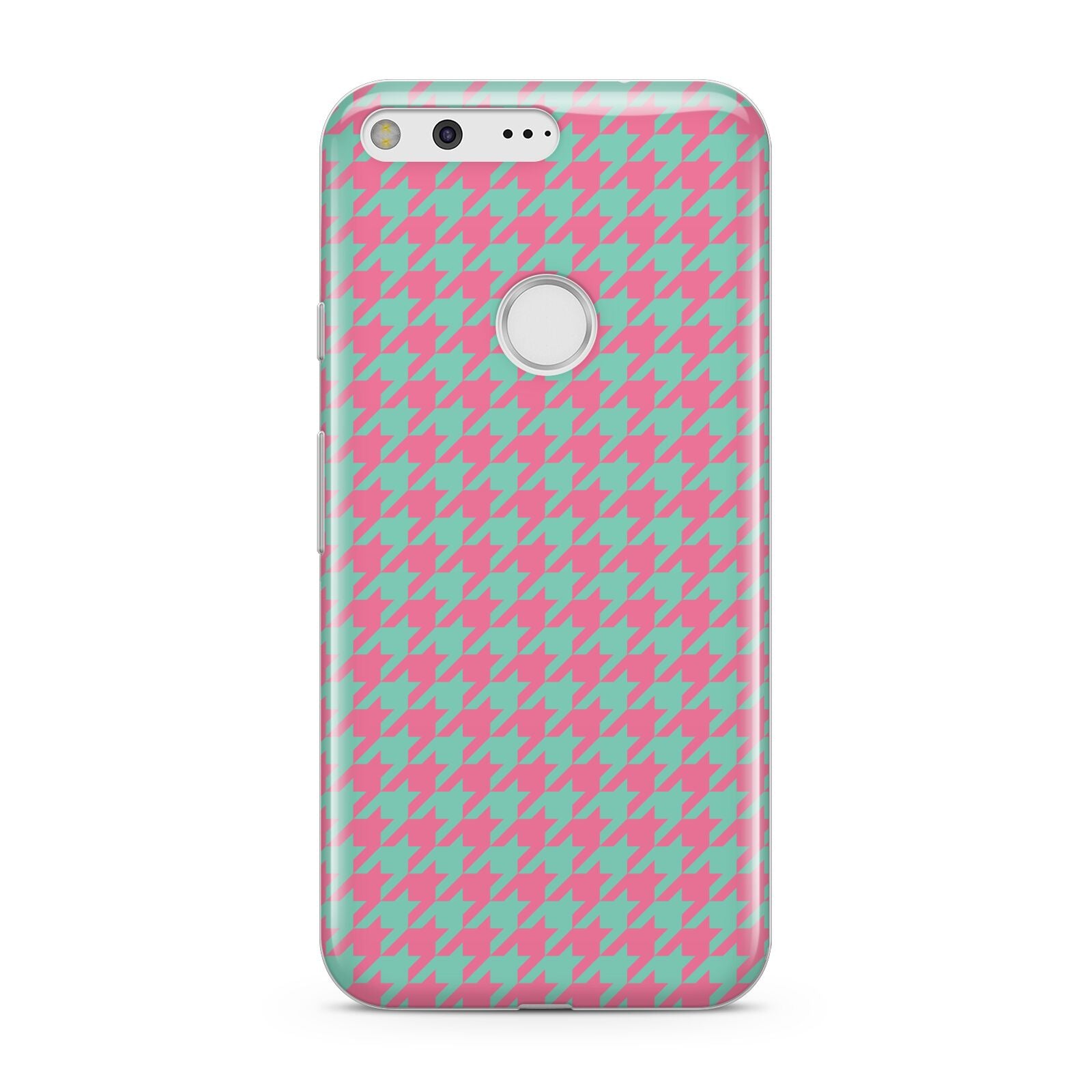 Pink Houndstooth Google Pixel Case