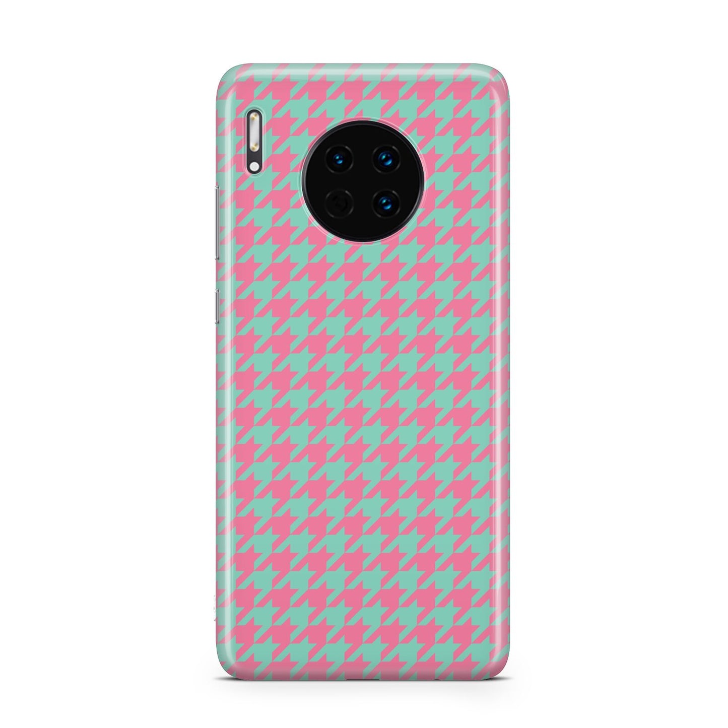 Pink Houndstooth Huawei Mate 30