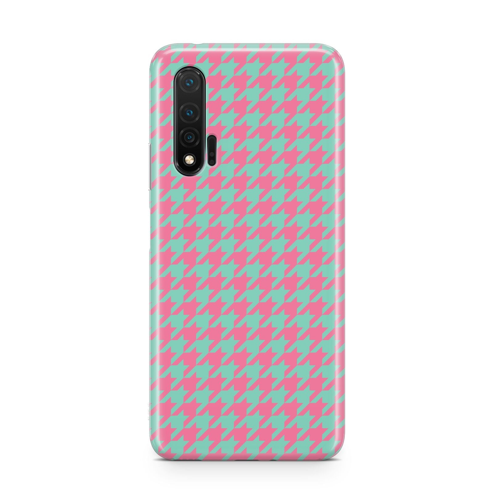 Pink Houndstooth Huawei Nova 6 Phone Case