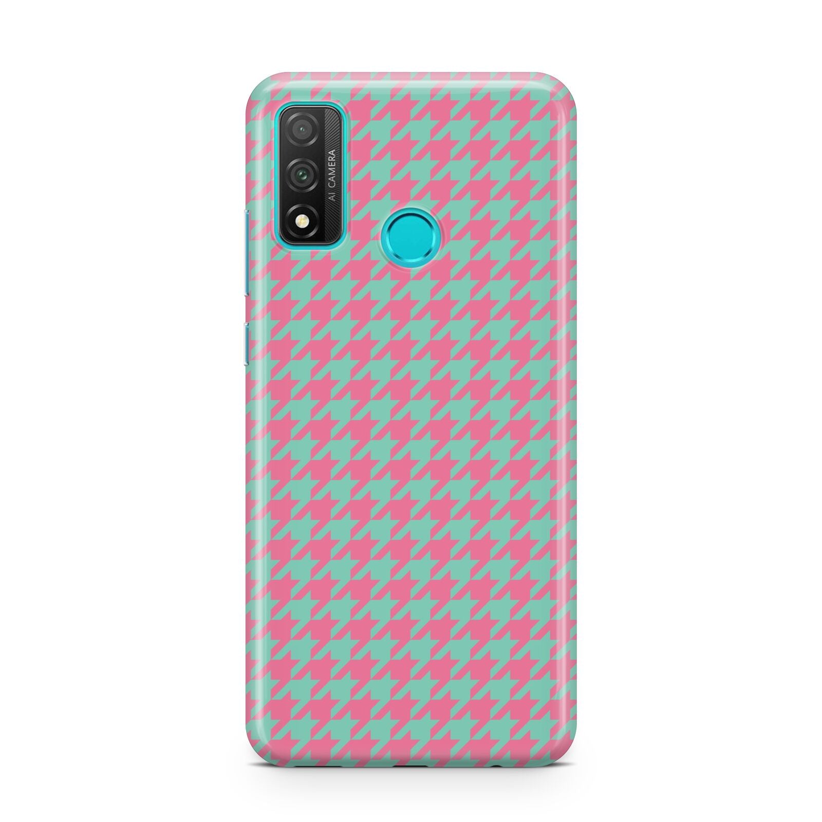 Pink Houndstooth Huawei P Smart 2020