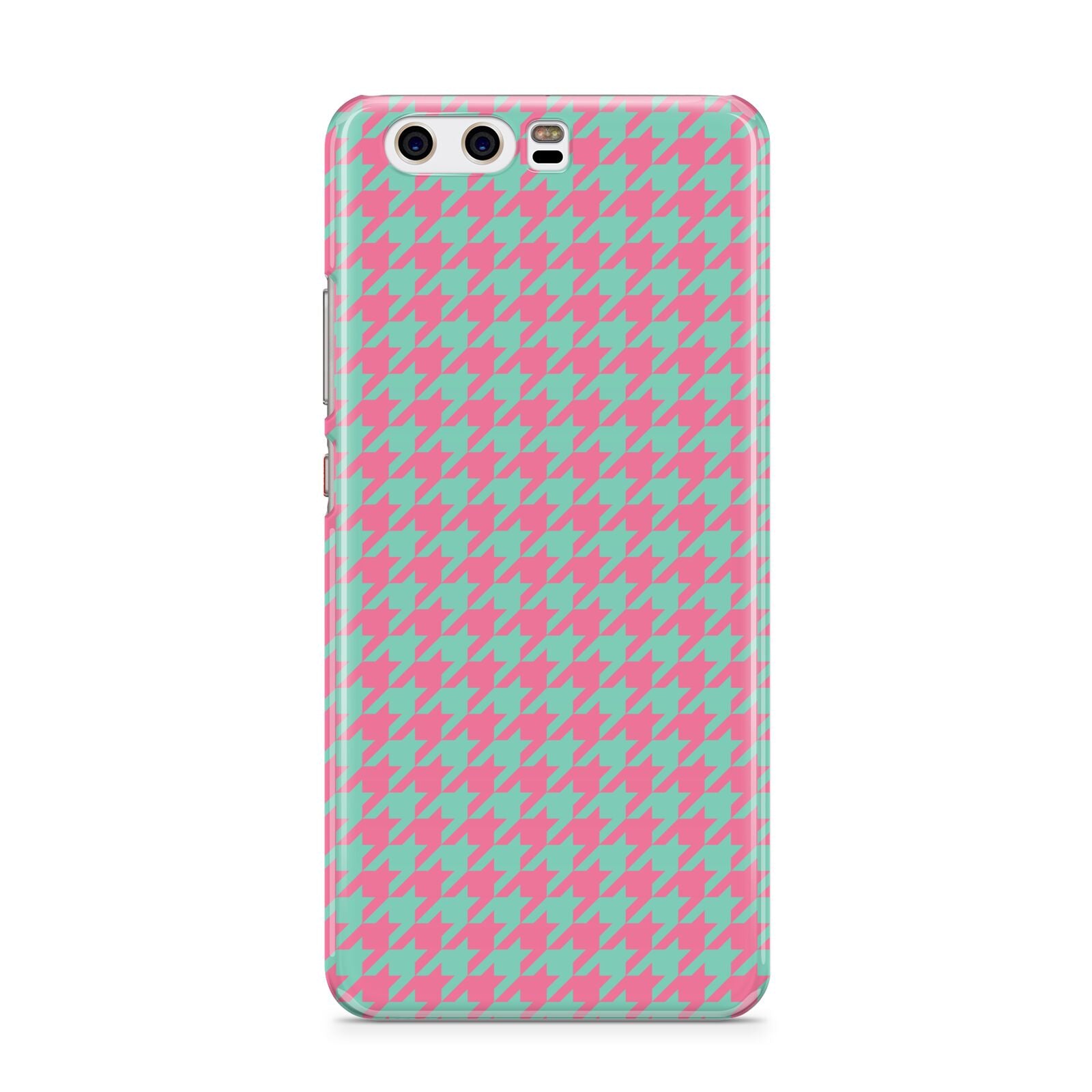 Pink Houndstooth Huawei P10 Phone Case