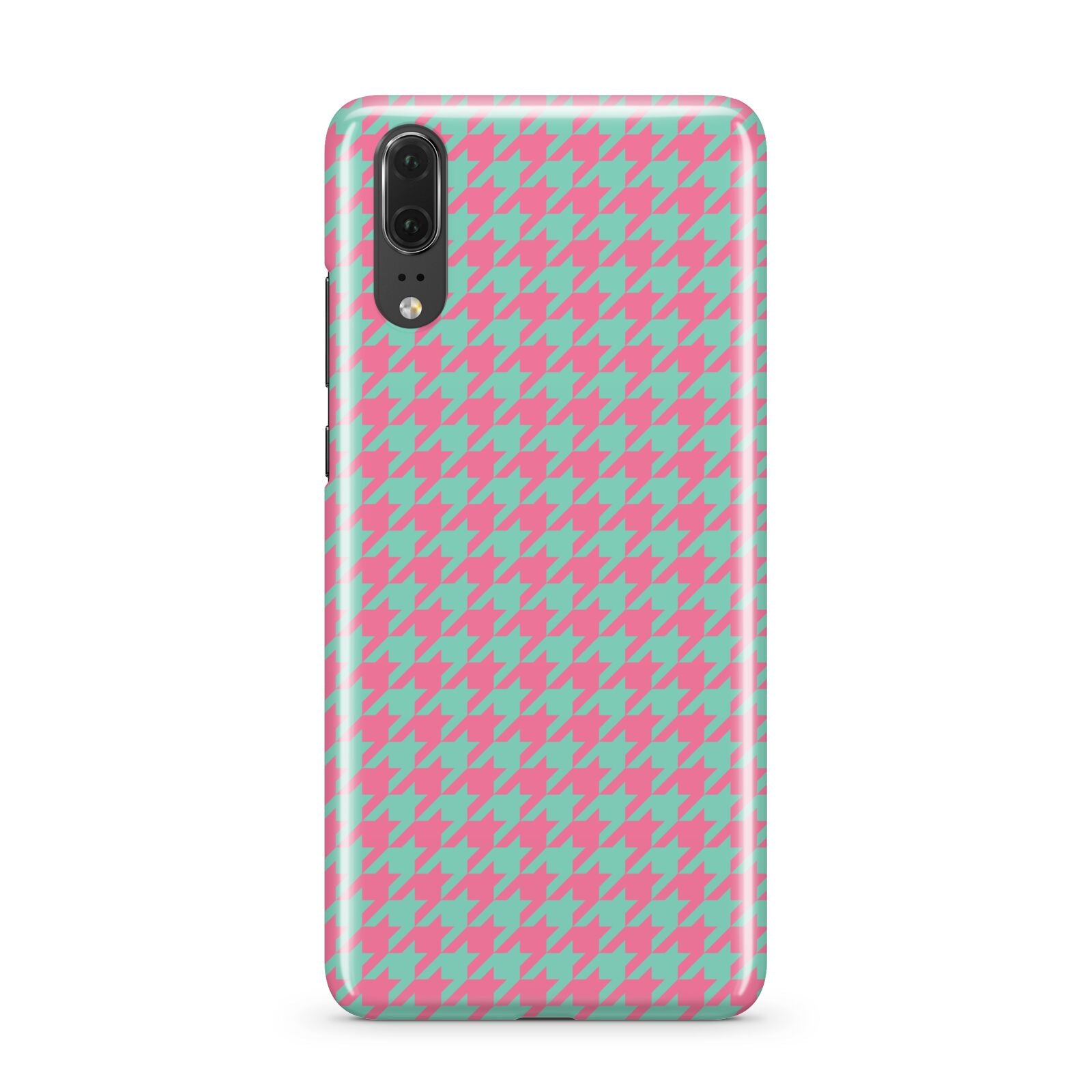 Pink Houndstooth Huawei P20 Phone Case