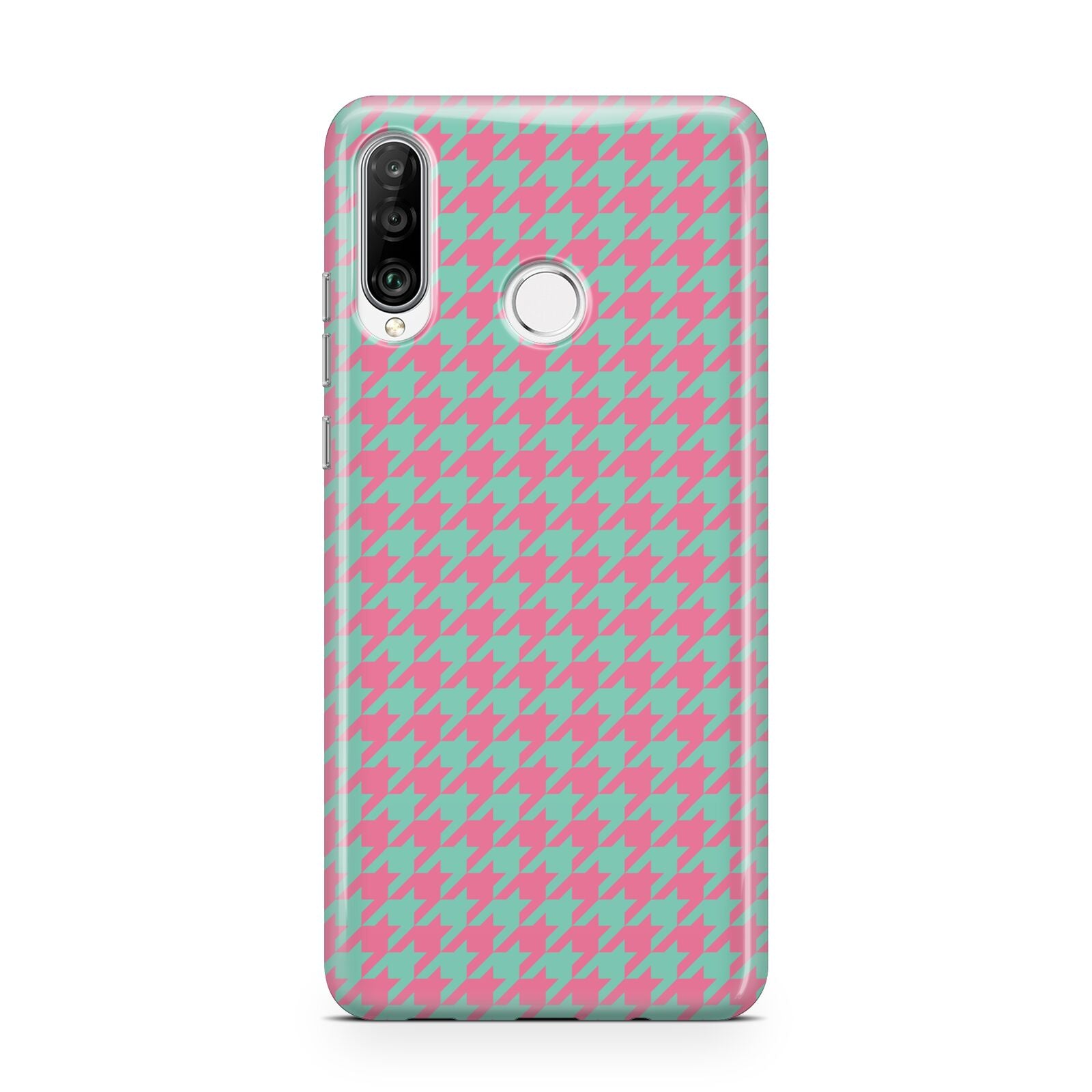 Pink Houndstooth Huawei P30 Lite Phone Case