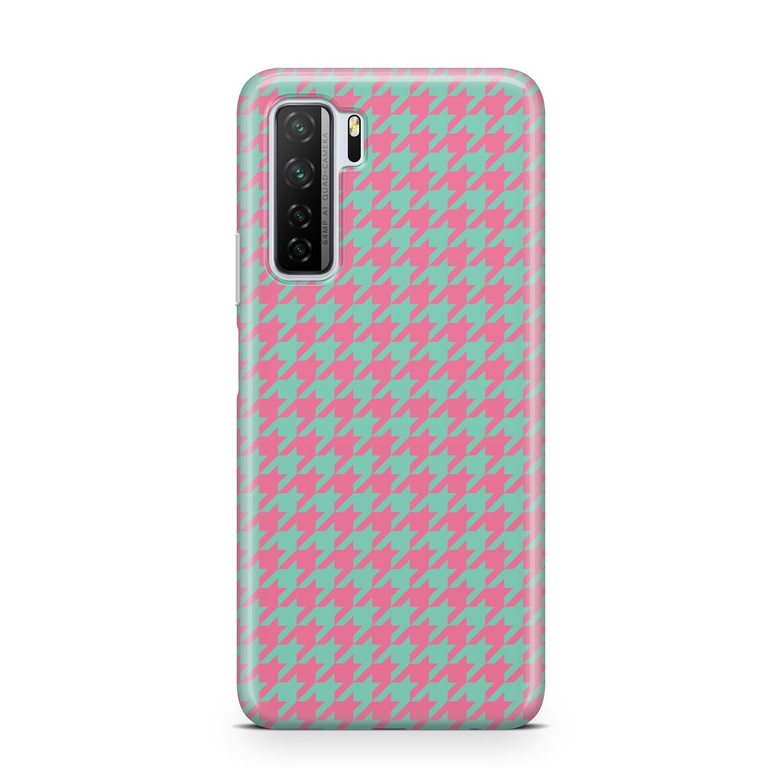 Pink Houndstooth Huawei P40 Lite 5G Phone Case