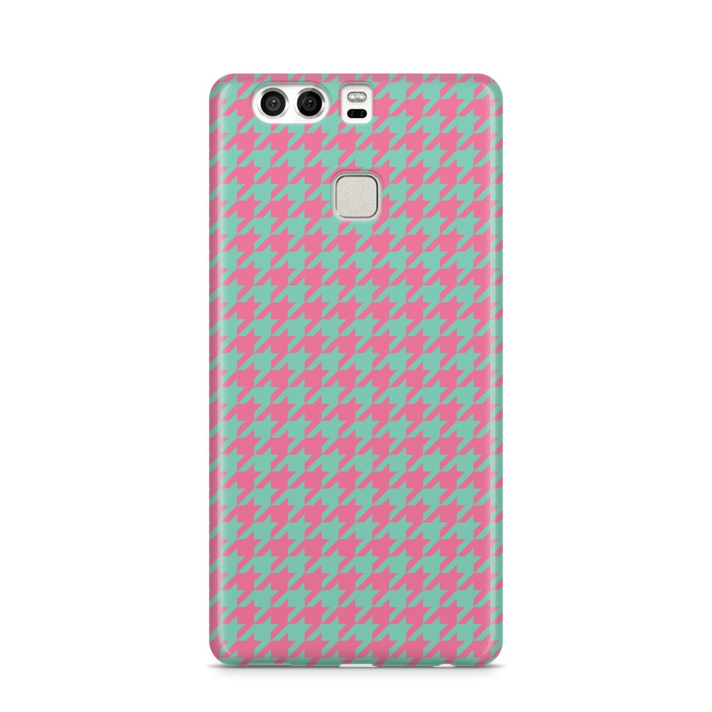 Pink Houndstooth Huawei P9 Case