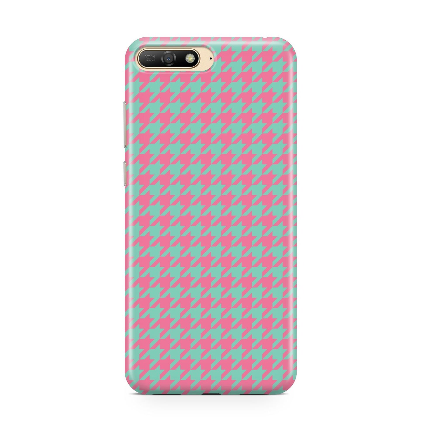 Pink Houndstooth Huawei Y6 2018