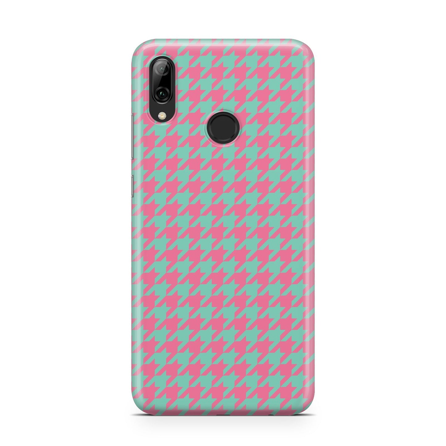 Pink Houndstooth Huawei Y7 2019