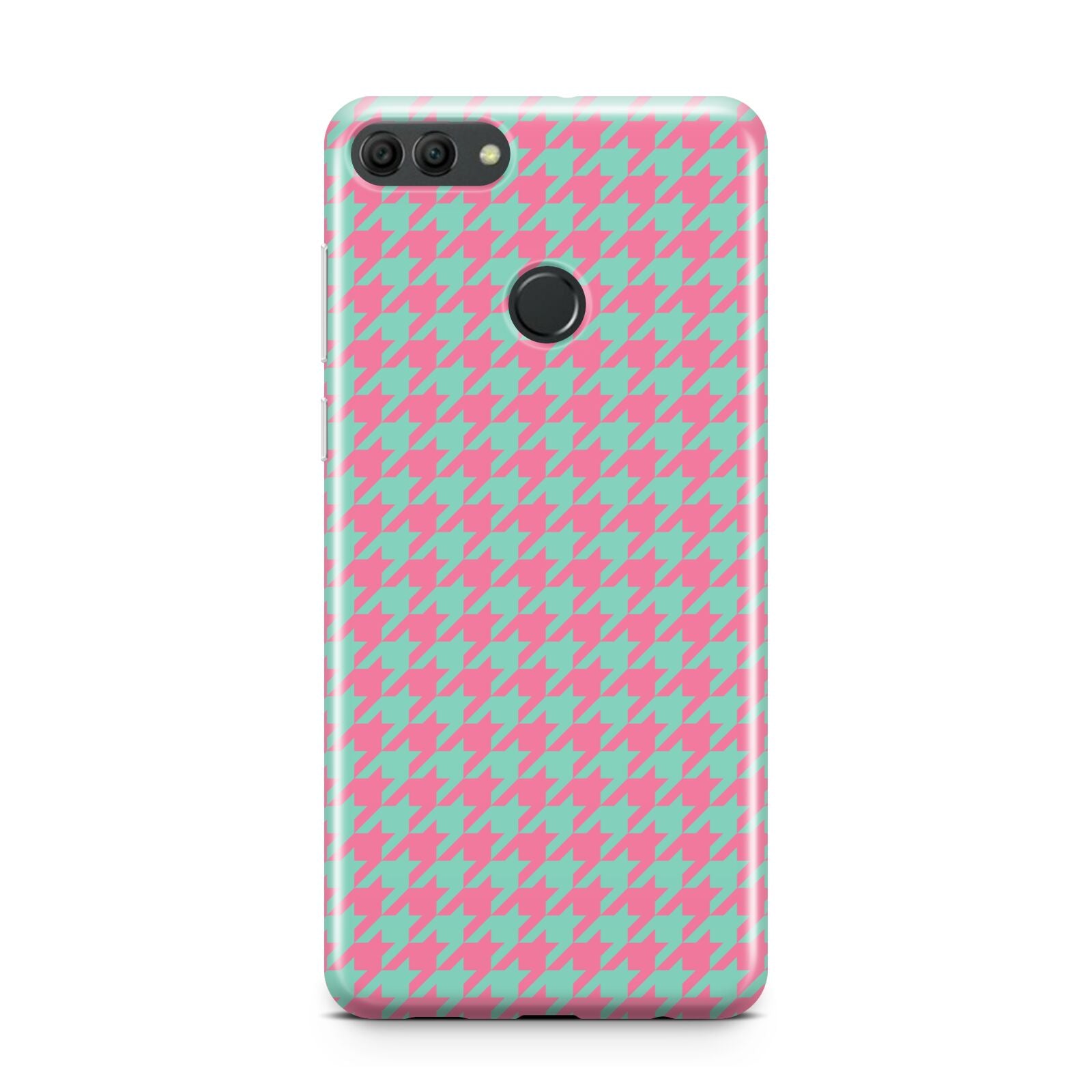 Pink Houndstooth Huawei Y9 2018