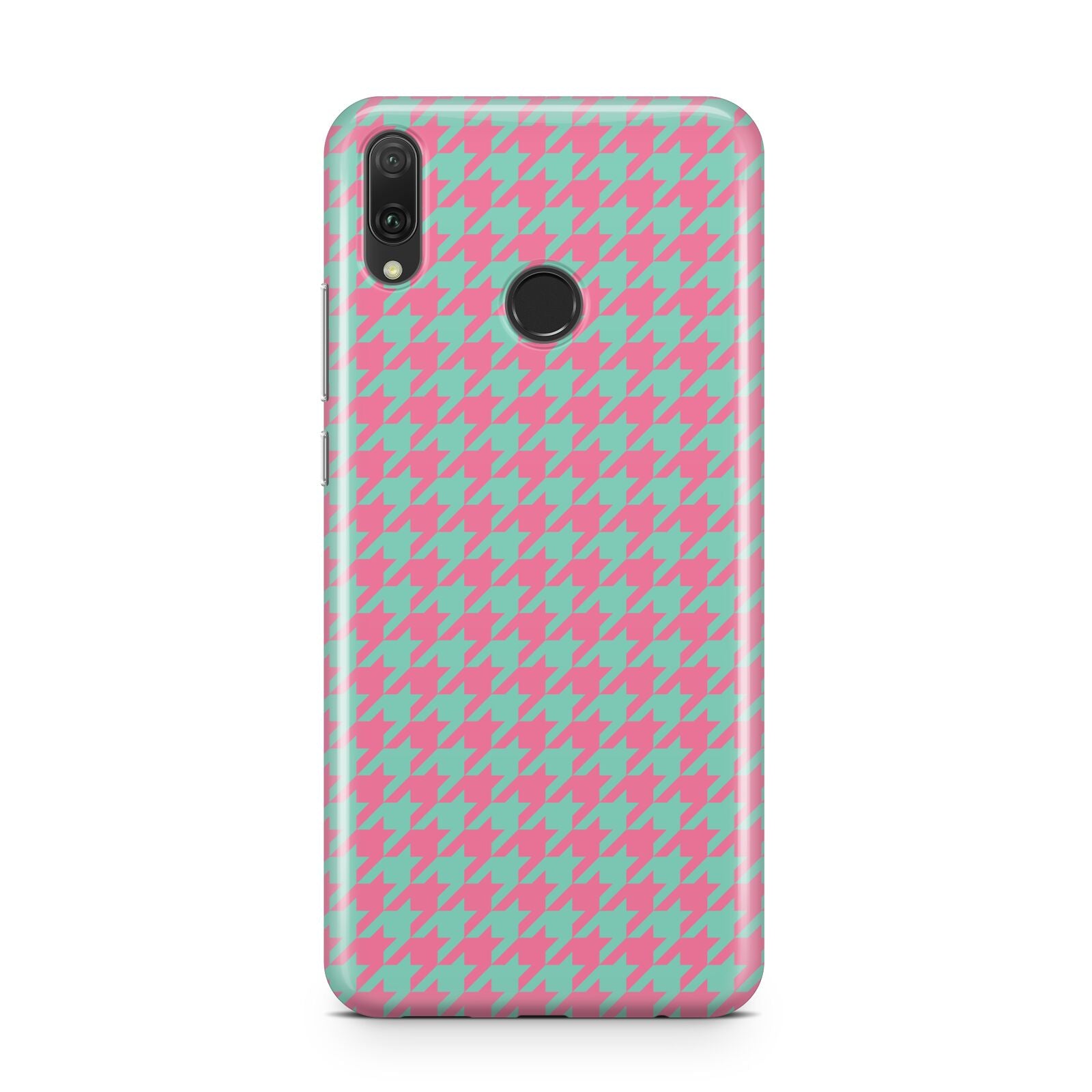 Pink Houndstooth Huawei Y9 2019