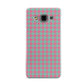 Pink Houndstooth Samsung Galaxy A3 Case