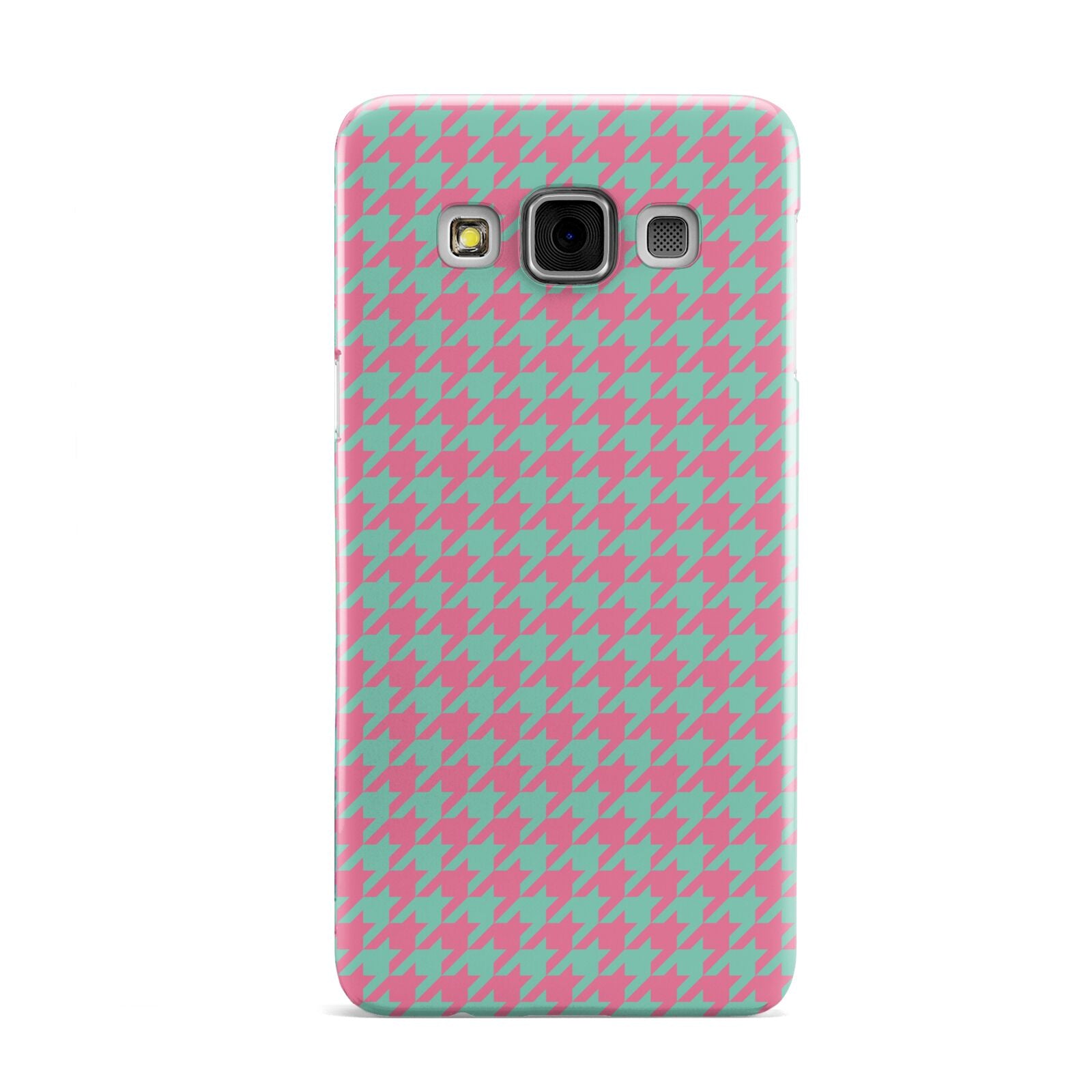 Pink Houndstooth Samsung Galaxy A3 Case