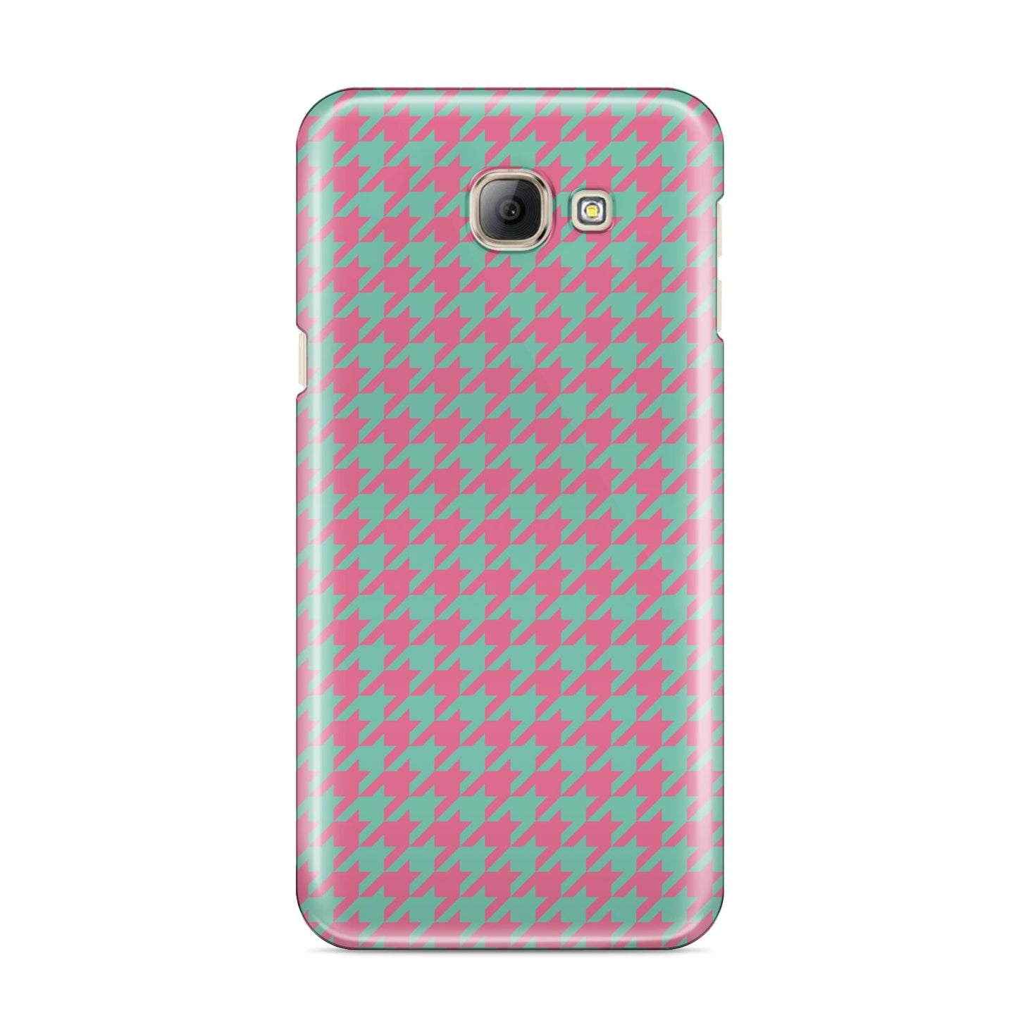 Pink Houndstooth Samsung Galaxy A8 2016 Case