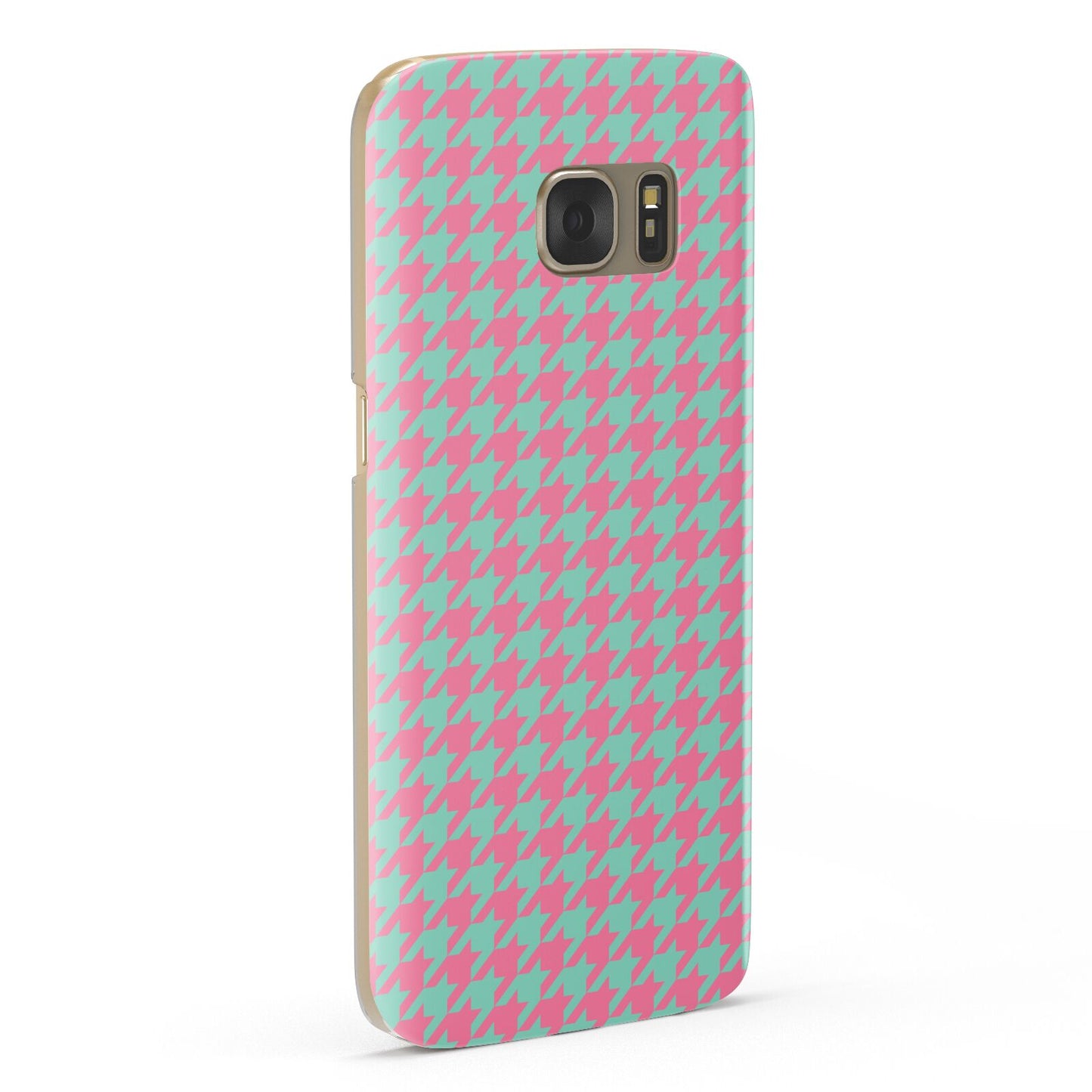 Pink Houndstooth Samsung Galaxy Case Fourty Five Degrees