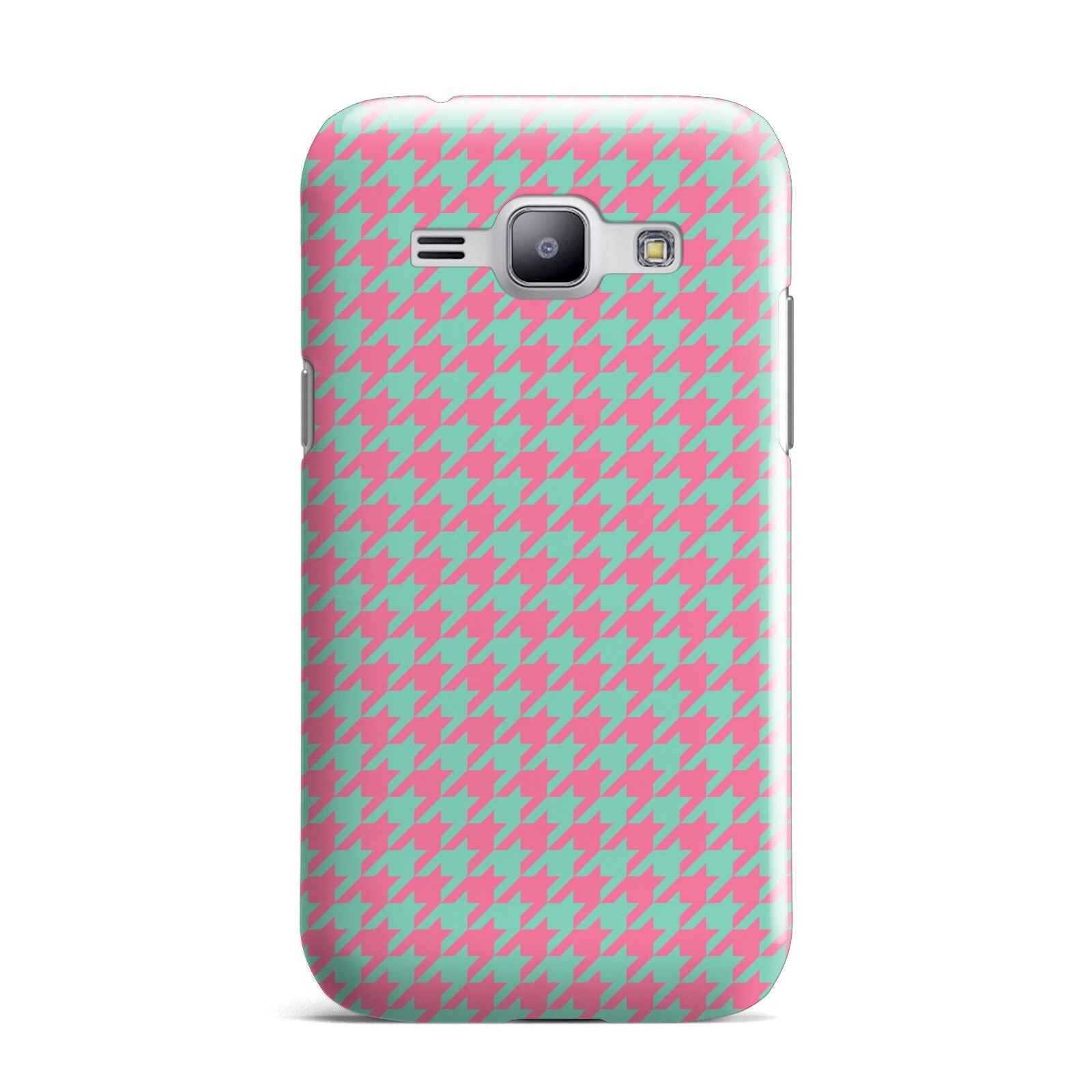 Pink Houndstooth Samsung Galaxy J1 2015 Case