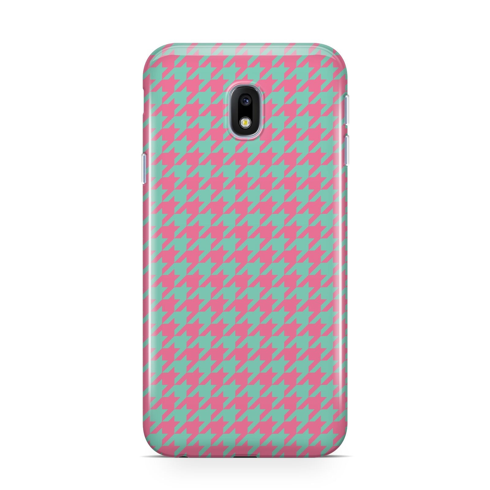 Pink Houndstooth Samsung Galaxy J3 2017 Case