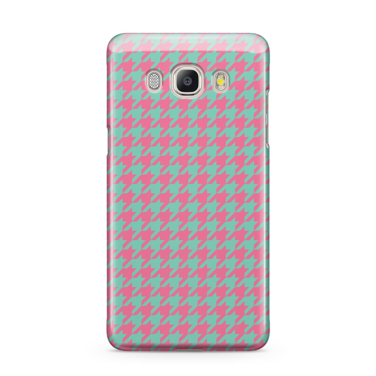 Pink Houndstooth Samsung Galaxy J5 2016 Case