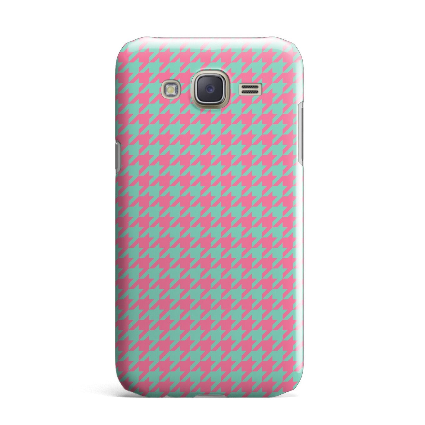 Pink Houndstooth Samsung Galaxy J7 Case