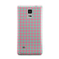 Pink Houndstooth Samsung Galaxy Note 4 Case
