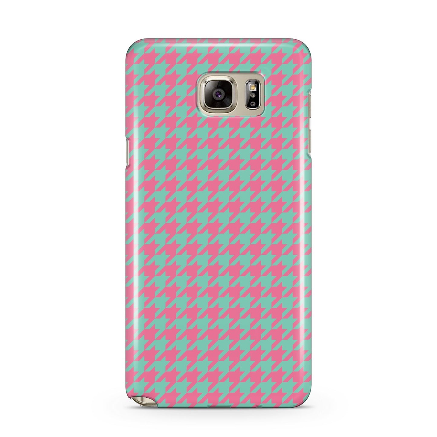 Pink Houndstooth Samsung Galaxy Note 5 Case