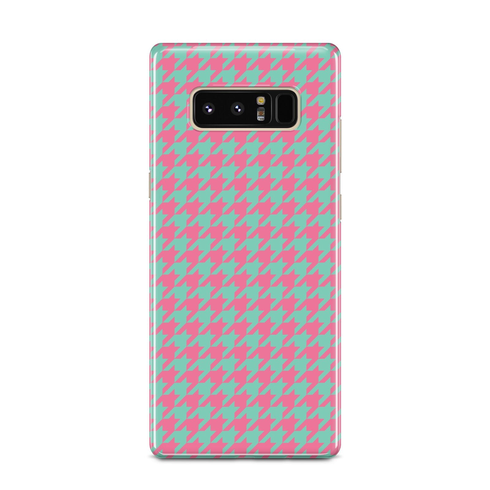 Pink Houndstooth Samsung Galaxy Note 8 Case