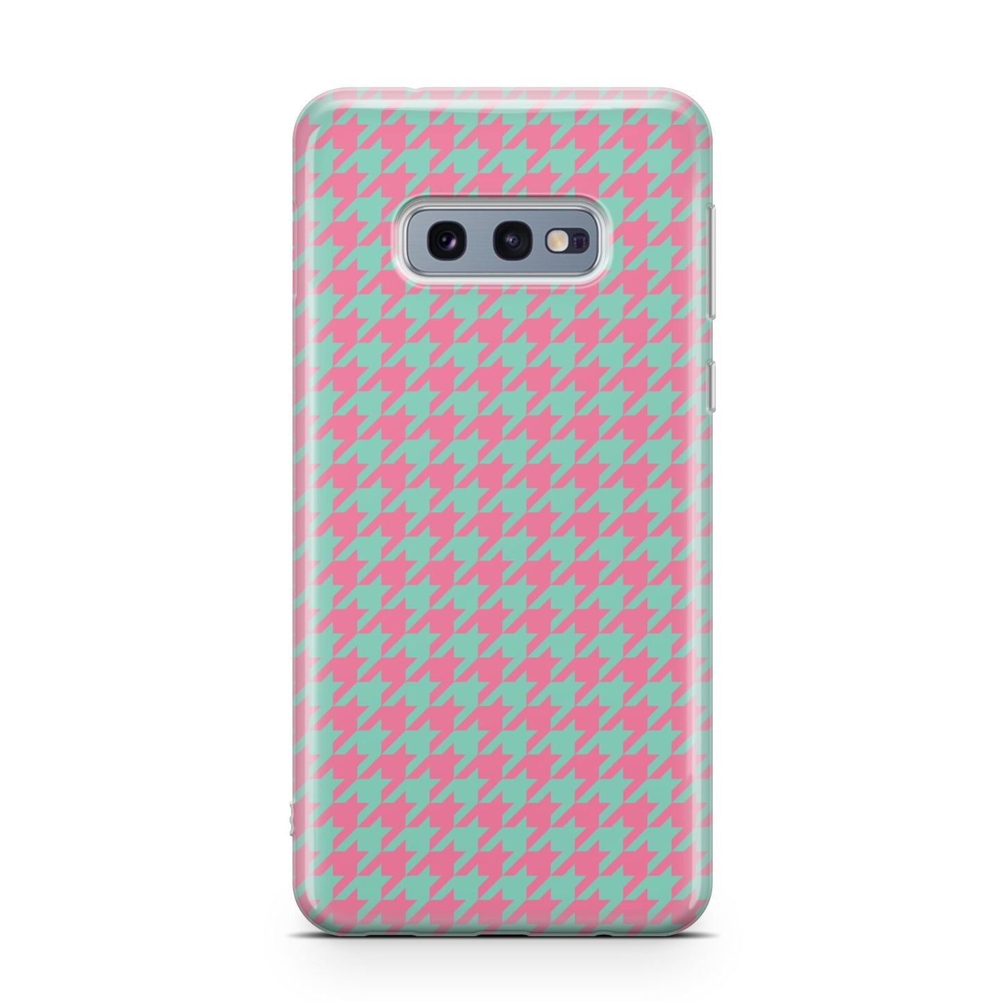 Pink Houndstooth Samsung Galaxy S10E Case