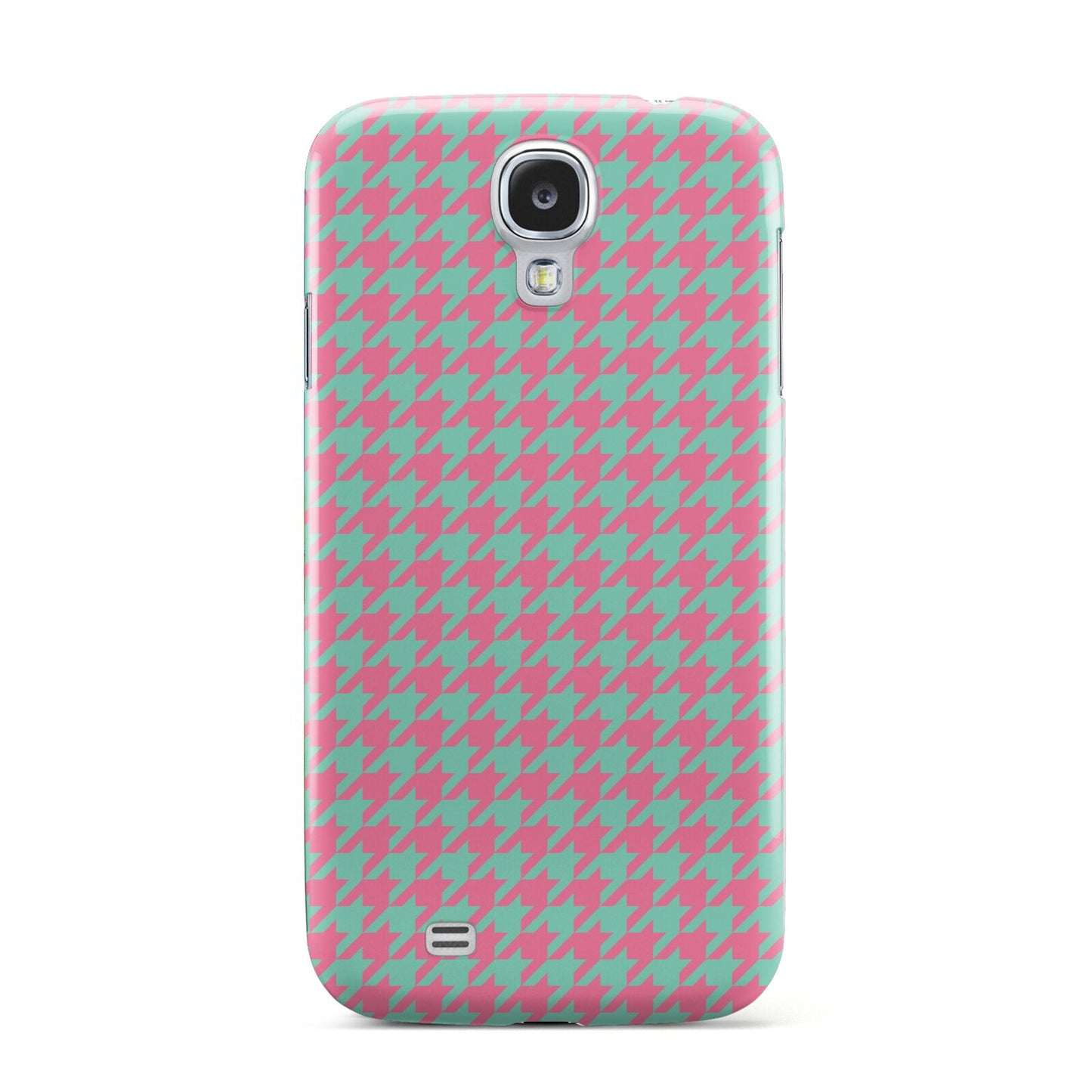 Pink Houndstooth Samsung Galaxy S4 Case