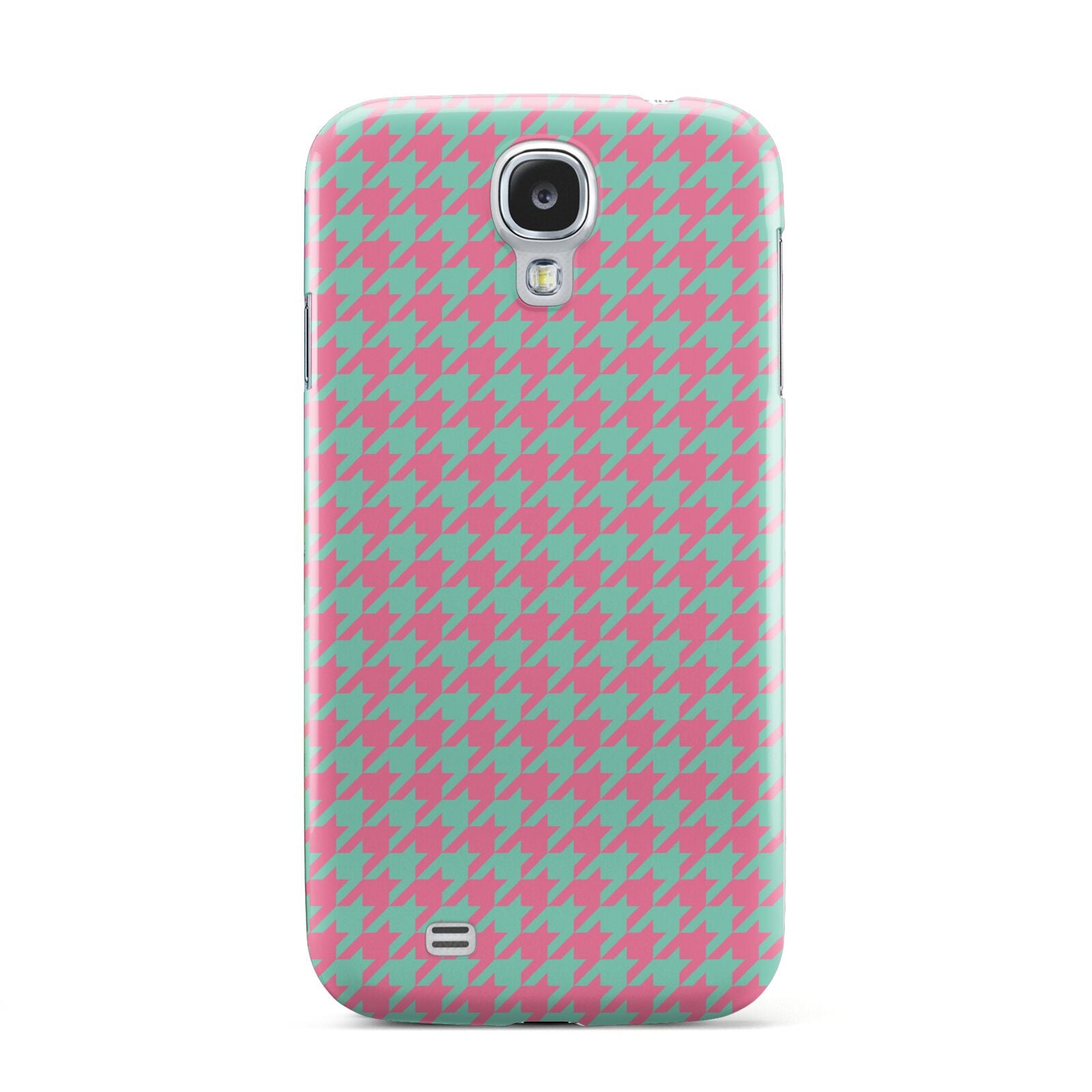 Pink Houndstooth Samsung Galaxy S4 Case