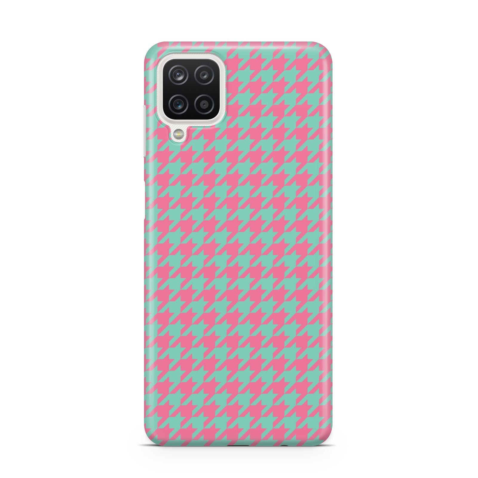 Pink Houndstooth Samsung M12 Case