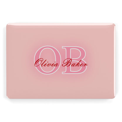 Pink Initials Personalised Apple MacBook Case